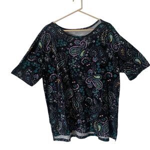Pre Owned Women's Woman Within Blouse Experience the Free-Spirited Vibes Sz XL